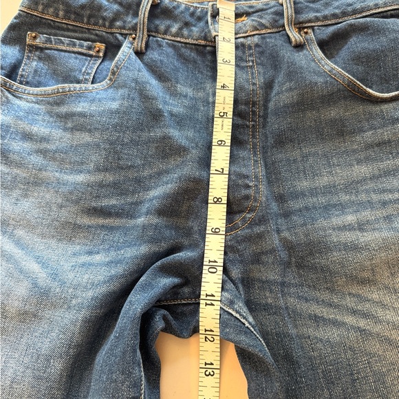 6397 Button Fly Jeans Women’s Size 29  Medium Wash Distressed - Picture 14 of 15